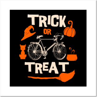 Halloween Trick or Treat Bicycle Posters and Art